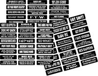 Medlin Traders Helmet Decal Pack, Wholesale Pack 1, Helmet Sticker Pack 6 Dozen Assorted Motorcycle, Hardhat, Laptop Decals