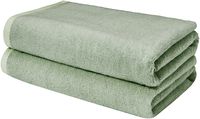 AmazonBasics Quick-Dry Bathroom Towels, Bath Sheet, Seafoam Green