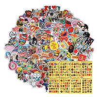 200Big+200Mini Pcs, Water Bottles Guitar Stickers for Teachers Teens Girls and Boys, Perfect for Hydro Flask Laptop Skateboard Luggage No-Duplicate Pack Durable 100% Vinyl 04
