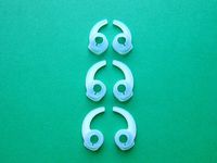 6 Pieces: Small / Medium / Large (CLR) Left and Right Side Stabilizers Ear Helper Eartips for Jaybird Bluebuds X Bluetooth In Ear Earphones / Headphones