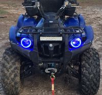 Yamaha Grizzly 500 700 Halos rings lights set 2 - Blue led light angel eye