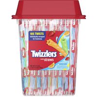 TWIZZLERS Rainbow Twists Licorice Candy, 105 Count
