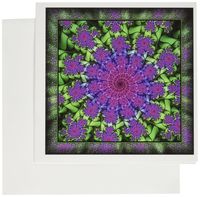 3dRose Psychedellic spiral - Greeting Cards, 6 x 6 inches, set of 6 (gc_24840_1)