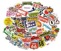 HH Vinyl Waterproof Stickers for Car, Laptop, Luggage, Skateboard, Motorcycle,Bicycle Decal and Hydroflask, Supreme, Thrasher & More - 50 pcs