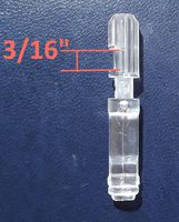 Asia Buy Blind Parts Vertical Blind Track Carrier Clip/Hook - No Carrier (50)