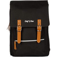 Chef Knife Bag Vintage Backpack | 30+ Pockets for Knives & Kitchen Utensils Tools | Large Pockets for Tablets & Notebooks | Great for Executive Chefs & Culinary Students (Black)