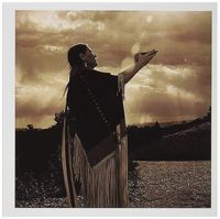 3dRose Native American Medicine Woman, Santa Fe, NM Greeting Cards, 6" x 6", Set of 6 (gc_92694_1)