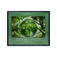 ADVANTUS Framed Motivational Print, Opportunity, 30 x 24 Inches, Black Frame (78083)