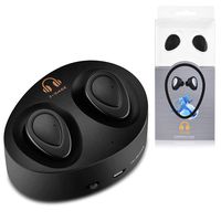True Wireless Earbuds with Microphone for Running - Rechargeable Smart Phone Bluetooth Earphones with Mic - Sweatproof Cordless Sports Headphones for Gym - Clear Stereo Sound Ear Buds & Charging Case