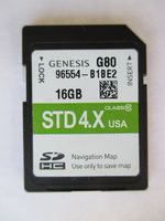 B1BE2 2017 Hyundai G80 GENESIS Navigation MAP Sd Card,GPS UPDATE, U.S.A OEM PART # 96554-B1BE2 STD 4X OEM PART