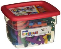 Educational Insights Jumbo Uppercase Magnetic Letters in Tub, 2-1/2 Inches, Set of 42