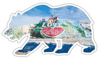 Salvation Mountain Slab City Cali Bear Vinyl Sticker for Laptop Journal or Wall by @LukeDuke_
