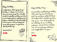 Quiplip Handwritten Yours Truly Birthday Cards, 6-Pack (YT03096PCK)