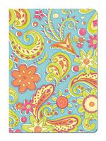 Tree-Free Greetings Eco Journal, 5.5 x 7.5 Inches, 160 Ruled Pages with Flexi Cover and Pop Art Paisley Art by Debbie Mumm (72254)
