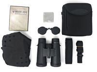 Woodland Optics Elbert 8x42 HD BAK4 Roof Prism Binoculars with Included Harness; ED (extra-low dispersion) Glass; Wide Field of View; Fog Proof; Waterproof; For Adults, Hunting, Bird Watching