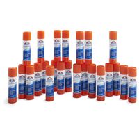 Elmer's Extra Strength Office Glue Sticks, 0.28 Ounces Each, White, 24 Sticks per Pack (E554)