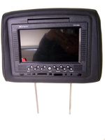 XO VISION GX7105D 2Piece 7" TFT Wide Screen Leather Pillow Monitor With Built-in DVD player Grey