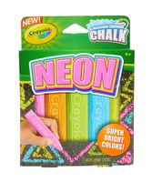Crayola Washable Sidewalk Chalk, Neon Chalk
