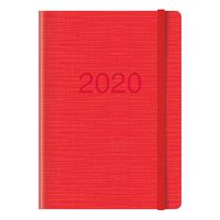 Letts Memo Week to View 2020 Planner, Red, 8.25 x 5.875 Inches (CME3XRD-20)