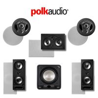 Polk Audio 900LS 5.1-Ch Vanishing Series in-Wall/in-Ceiling Home Theater Speaker System (900-LS + 255C-RT + 265-RT + HTS12)