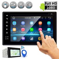 Double DIN Android Stereo Receiver - Car Head Unit System w/ Rear View Backup Camera Support, 6 Inch Touchscreen LCD, 3G WiFi, Bluetooth, CD DVD Player, GPS Navigation, USB, Radio - Pyle PLDNAND621