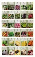 Set of 34 Deluxe Variety Herbs and Vegetables - Deluxe Garden Choices for Premium Gardening! (30 Variety Deluxe Veggies)