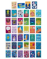 American Greetings 6437636 Lunch Box Mini Notes, Spread Smiles, Thinking of You, 40-Count