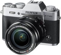 Fujifilm X-T20 Mirrorless Digital Camera w/XF18-55mmF2.8-4.0 R LM OIS Lens-Silver