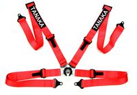 Racing Style Harness For Powersports - SINGLE (Red)