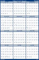 House of Doolittle 2019-2020 Laminated Academic Wall Calendar, Reversible, 24 x 37 Inches, July - June (HOD395-20)