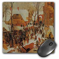 The Adoration of the Kings in the Snow, 1567 by Pieter Bruegel  - Mouse Pad, 8 by 8 inches (mp_175470_1)