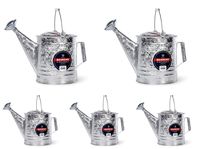 Behrens 210 2-1/2-Gallon Steel Watering Can, Silver 5 Pack