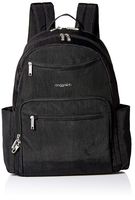 Baggallini All Over Laptop Backpack, Black/Sand