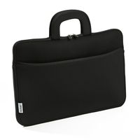 Fit & Fresh Protective Neoprene Laptop Bag with Zippered Storage Pocket, Case Fits Most Laptops with Displays Up To 15.6 Inches, Including Apple, Microsoft, Acer, Samsung, Google, Lenovo, BLACK