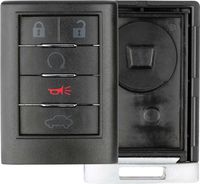 KeylessOption Keyless Entry Remote Car Key Fob Case Shell Cover for Cadillac CTS STS DTS