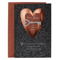 Hallmark Mahogany Valentine's Day Card for Significant Other (Heart and Key)