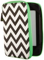 PUNCHCASE By Leslie Hsu Ace Zip Around Cover, Black/White Chevron (fits Kindle, Paperwhite, and Touch)