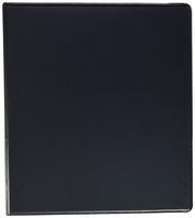 Samsill Earth's Choice Biobased Durable 3 Ring Binder, Clear View 1 Inch Binder, D-Ring, Up to 25% Plant Based Plastic, USDA Certified Biobased, Black