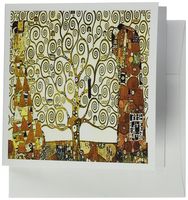 3dRose A Photo Of Klimt Painting The Tree Of Life - Greeting Cards, 6 x 6 inches, set of 6 (gc_100417_1)