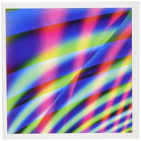 3dRose Greeting Cards, 6 x 6 Inches, Pack of 12, Neon Lines 2 Abstract By Angel and Spot (gc_7637_2)