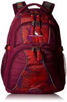 High Sierra Swerve Laptop Backpack, Berry Blast/Moroccan Tile/Redline