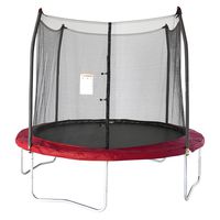 Skywalker Trampolines 10 -Foot Round Trampoline and Enclosure with spring, Red