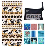 Elite Trend Microfiber Beach Towel for Travel:Oversized XL 78 x 35, 63x63,71x31Inch Quick Drying, Lightweight, Fast Dry Shower & Body Towels, Sand Free (The Wild, Extra Large (78X35-INCH))