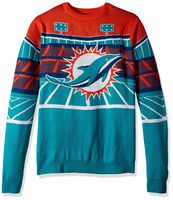 NFL Miami Dolphins BLUETOOTH Ugly Sweater, 3X-Large