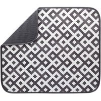 S&T INC. 514801 Dish Drying Mat, 16 Inch x 18 Inch, Geo Fade