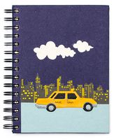 Mr. Ellie Pooh Fair Trade New York City Taxi Midnight Blue Notebook Journal Sketch Book