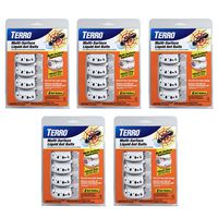 Terro T334 4 5 Pack Multi-Surface Liquid Ant 20 Discreet Bait Stations, White