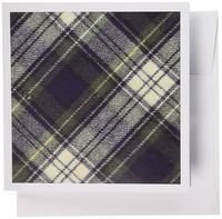 3dRose Blue Watch Plaid - Greeting Cards, 6 x 6 inches, set of 6 (gc_34633_1)