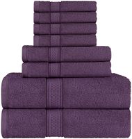 Utopia Towels Towel Set, 2 Bath Towels, 2 Hand Towels, and 4 Washcloths, 600 GSM Ring Spun Cotton Highly Absorbent Towels for Bathroom, Shower Towel, (Pack of 8)