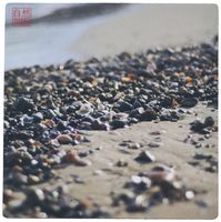 3dRose LLC 8 x 8 x 0.25 Inches Mouse Pad, Small Pebbles and Shells on The Beach Ibiza (mp_107646_1)